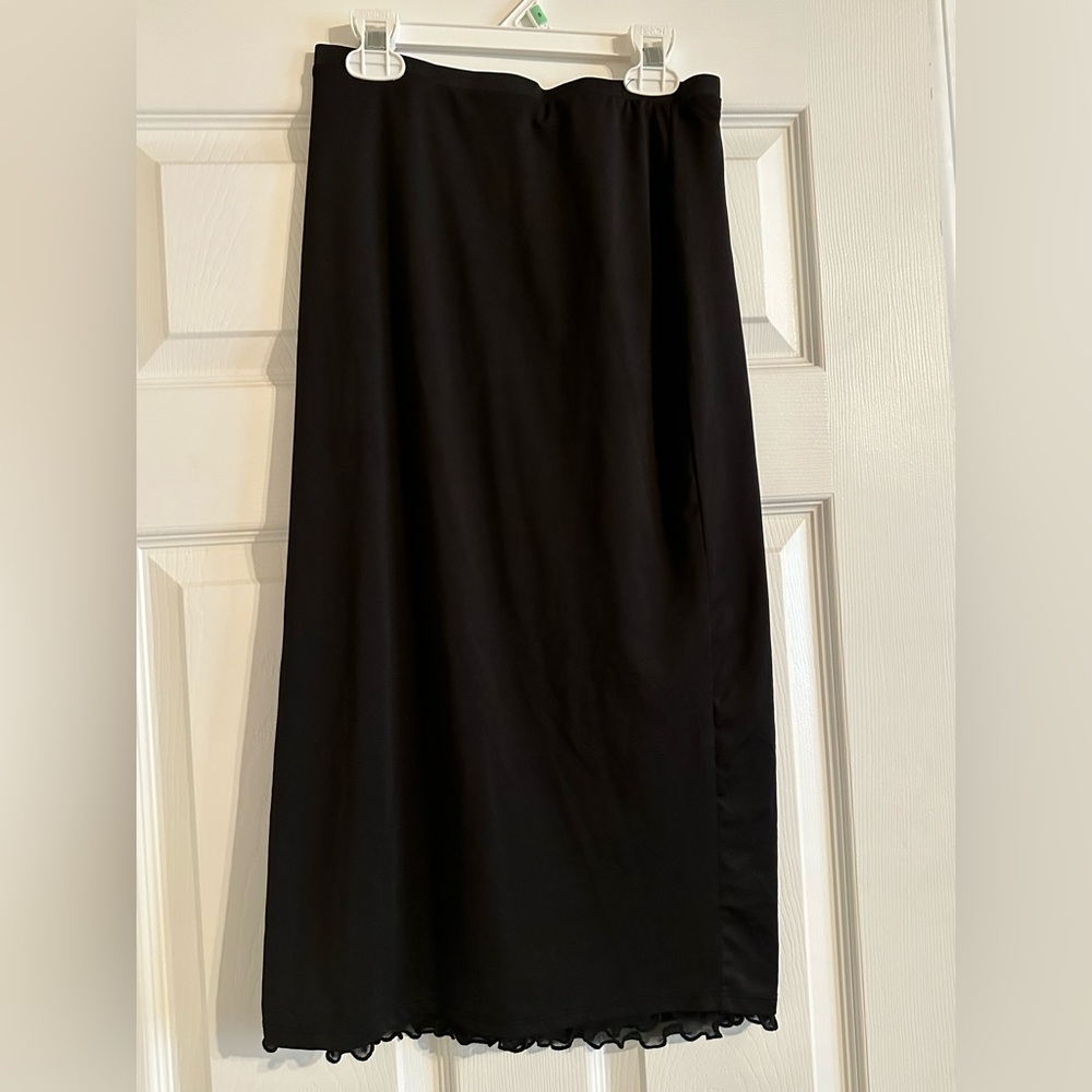 Women’s black mesh skirt